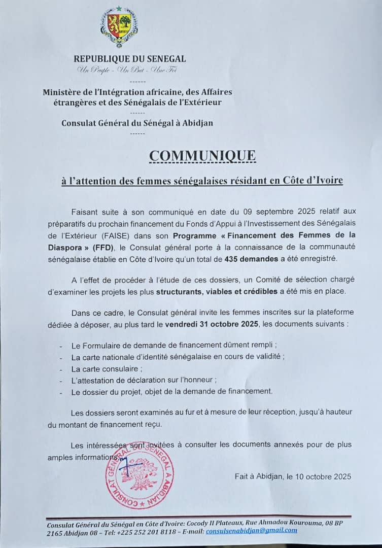 SOUMISSION PROJETS FAISE